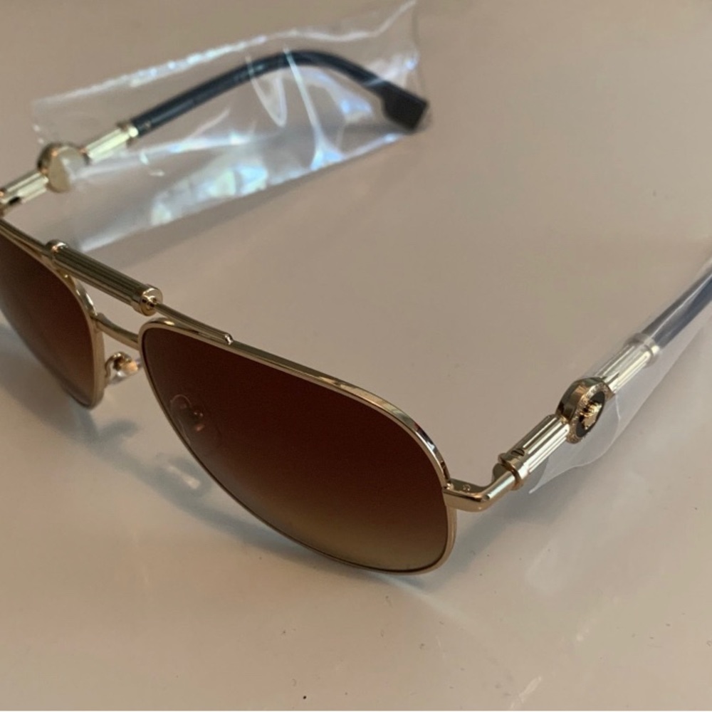 Versace gold sunglasses, brand new never worn